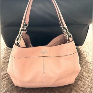 COACH Pebble Leather Candy Pink Sachel Hobo Bag or Crossbody Bag